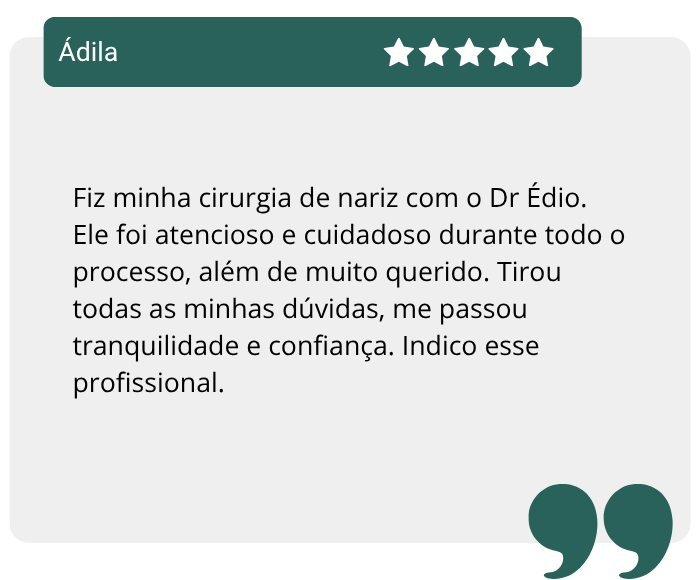 Avaliação da paciente Adila sobre o Dr. Édio Cavallaro, médico otorrinolaringologista, no site Doctoralia