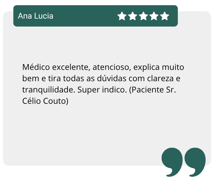 Avaliação da paciente Ana sobre o Dr. Édio Cavallaro, médico otorrinolaringologista, no site Doctoralia
